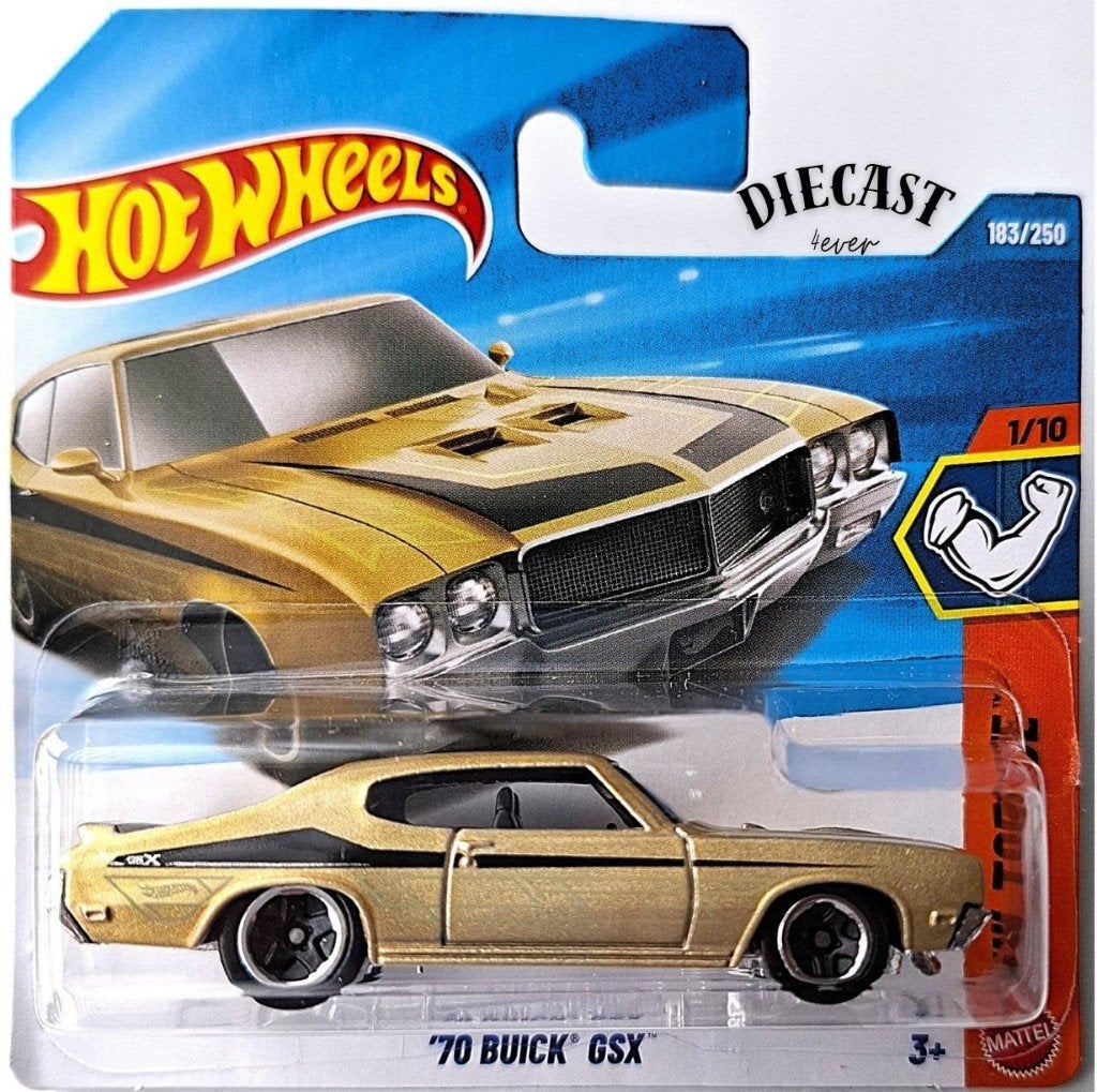 Hot Wheels '70 Buick GSX, Gold, Ophalen, Nieuw, Auto