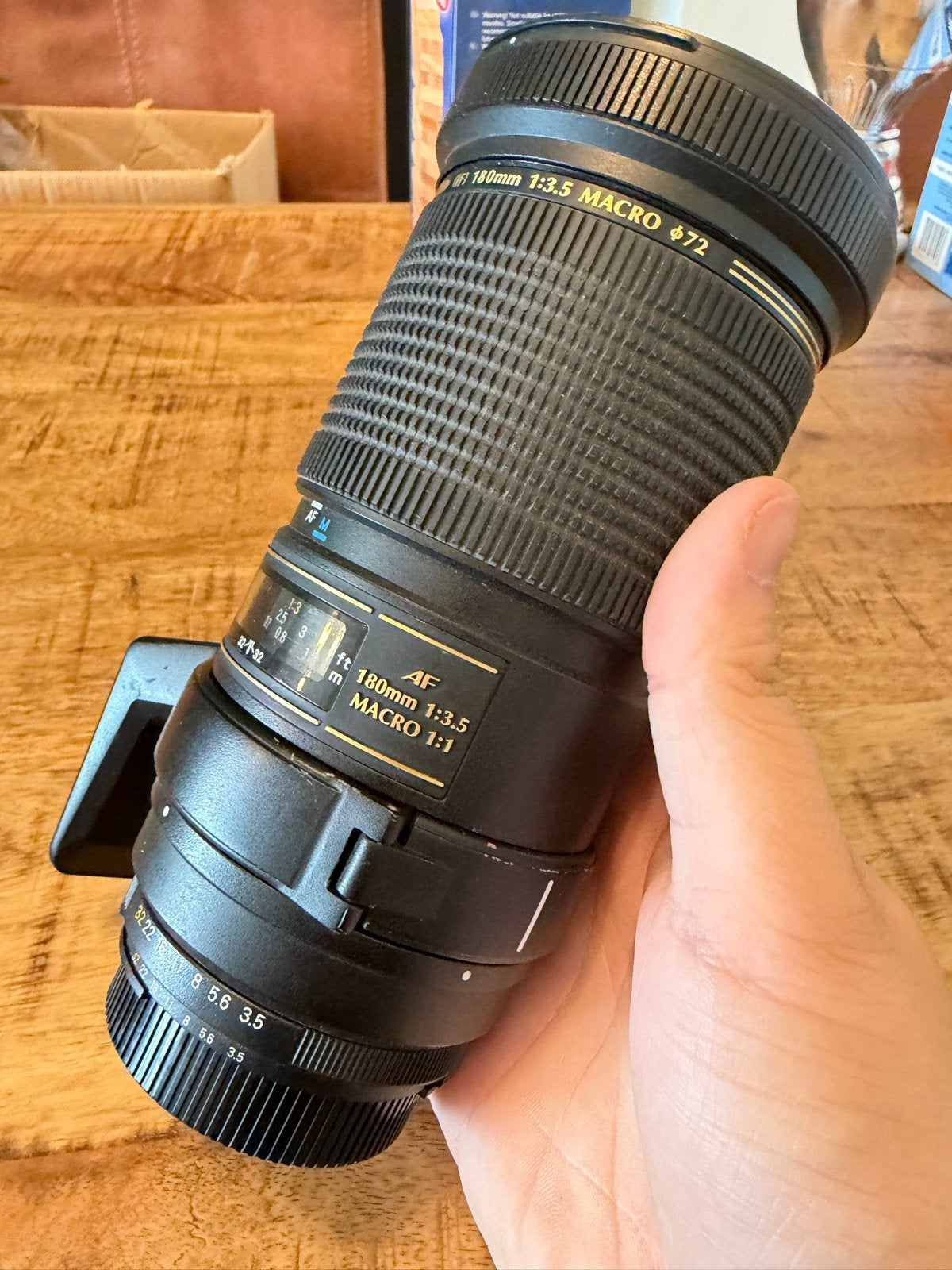 Tamron AF 180mm f/3.5 Macro 1:1 lens voor Nikon, Audio, Tv en Foto, Autofocus, Ophalen of Verzenden, Zo goed als nieuw, Macrolens