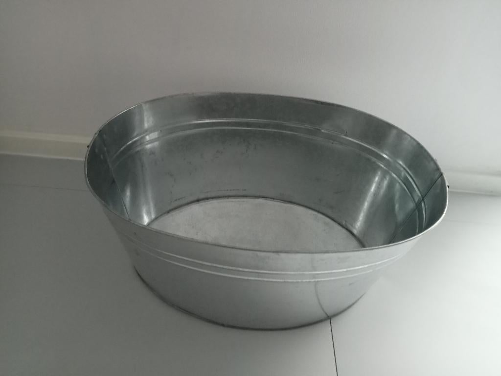 NIEUW 7 ZINKEN TEIL EMMER BLOEMBAK HANGBLOEMPOT  TEIL, Tuin en Terras, Bloembakken en Plantenbakken, Ophalen, Nieuw, Metaal, Balkon