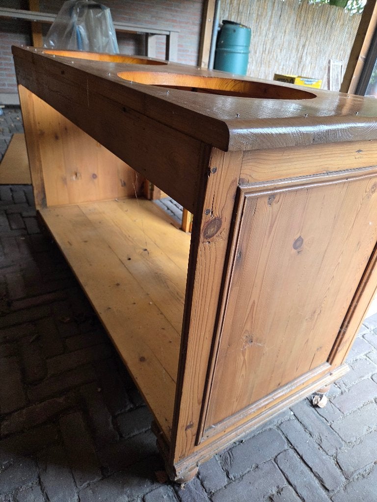 Dressoir / dubbele wastafel, Huis en Inrichting, Badkamer | Badkamermeubels, Ophalen, Gebruikt, 100 tot 150 cm, Minder dan 100 cm