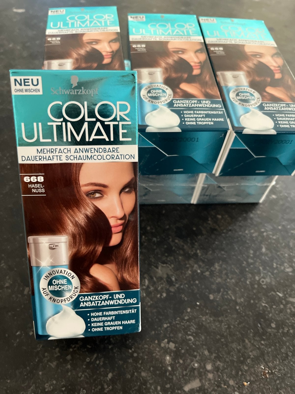 Schwarzkopf Color Ultimate 668 Hazelnoot - 7 verpakkingen, Ophalen, Nieuw, Overige typen
