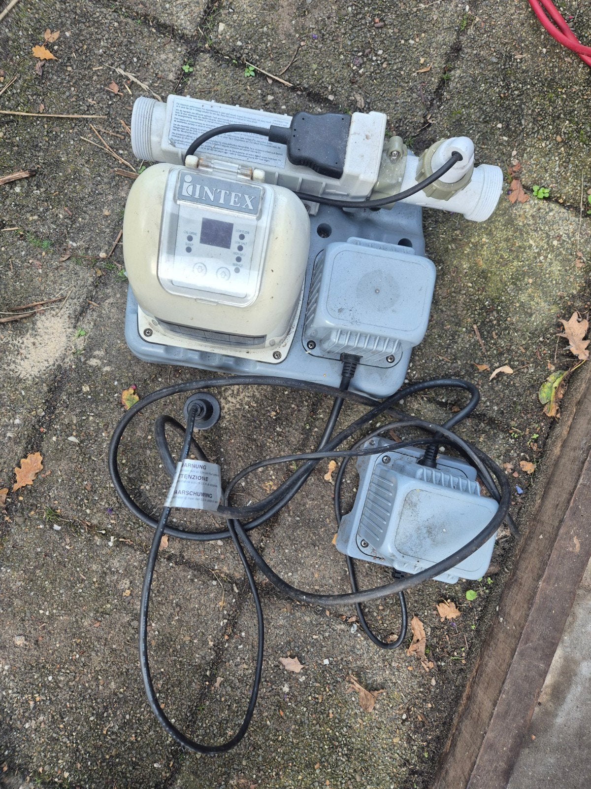 Intex zoutwatersysteem met zwembadzout en slangen, Tuin en Terras, Ophalen, Gebruikt, Zwembadpomp