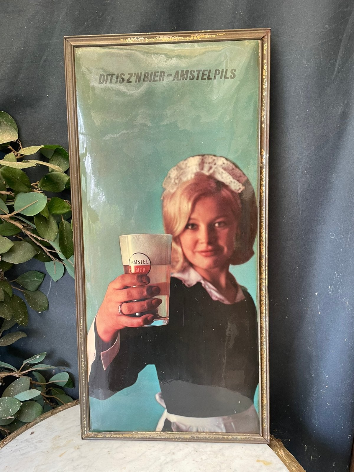 Amstel bier / pils reclame, Reclamebord, Gebruikt, Ophalen of Verzenden, Amstel