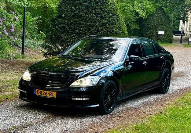 Mercedes-Benz S63 AMG 6.3 V8 - W220, Auto's, Mercedes-Benz, Automaat, Euro 5, Zwart, Leder