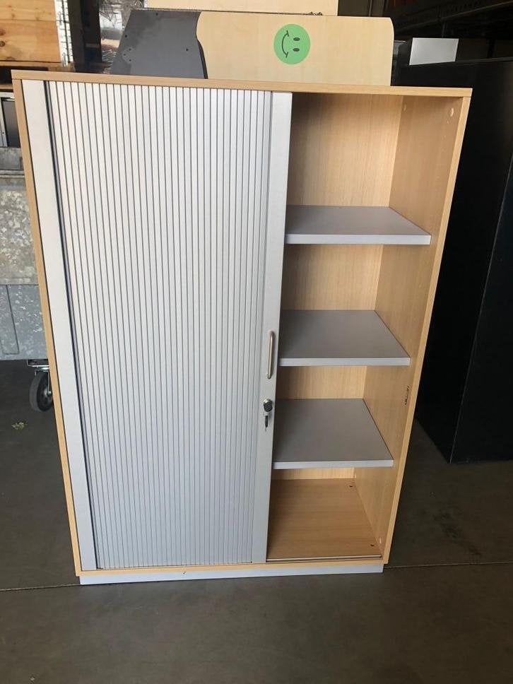 Werndl archiefkasten/ roldeurkast/opbergkast als nieuw, Niet ingevuld, 100 tot 150 cm, Niet ingevuld, Zo goed als nieuw
