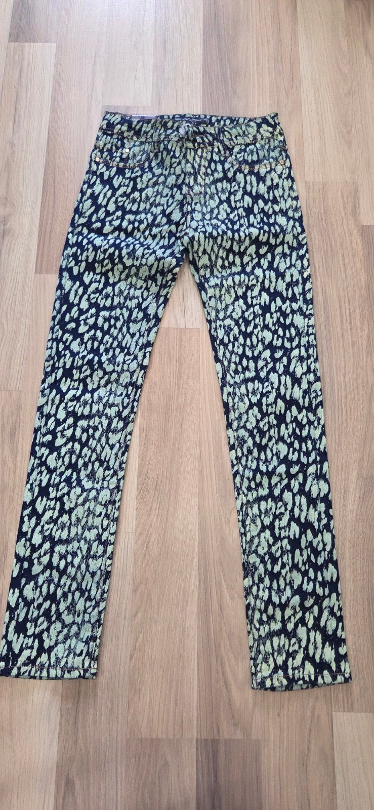 Mini Mignon Jeans met Luipaardprint - Maat 14, Ophalen of Verzenden