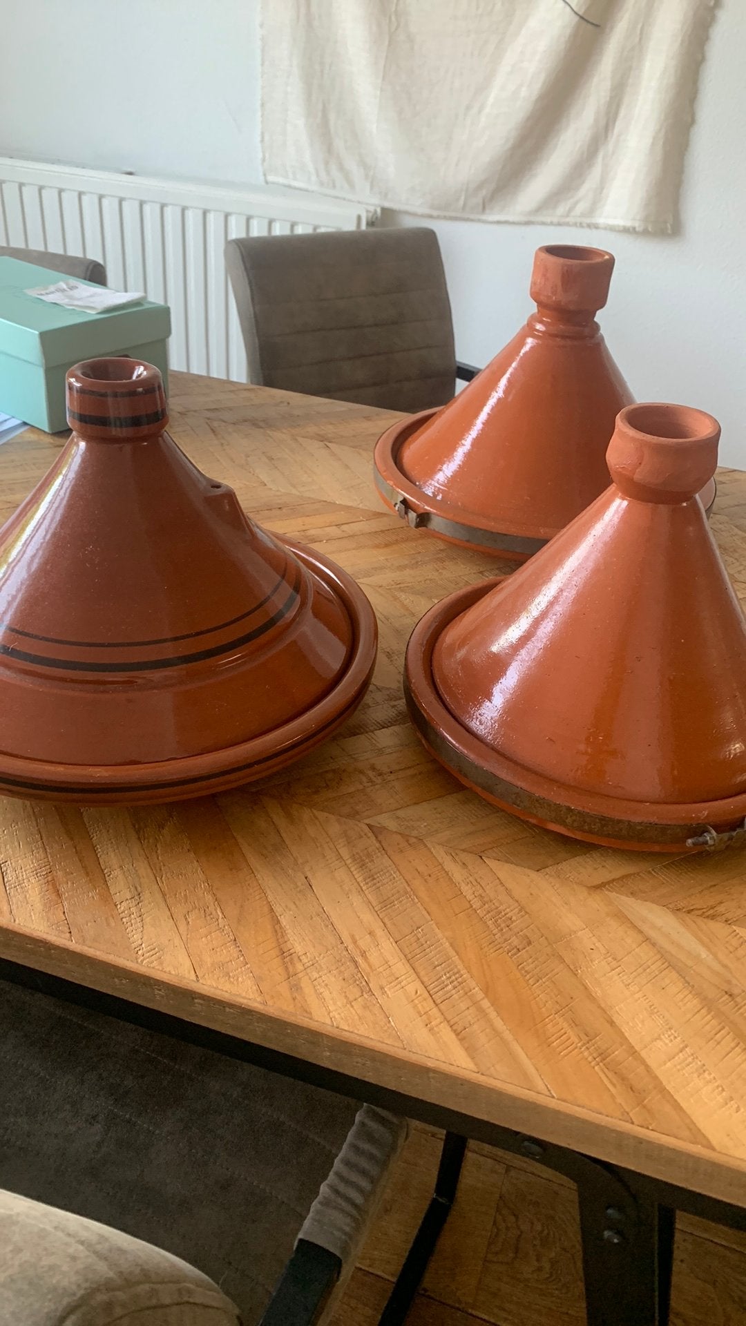 3 tajine, als deco gebruikt., Ophalen, Kantstraat 63, Gebruikt, Mrenmrs