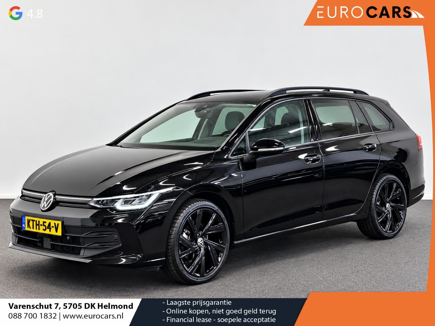 Volkswagen Golf Variant 1.5 eTSI Life DSG Navigatie Apple Ca, Auto's, Zwart, 4 cilinders, 700 kg, 133 pk