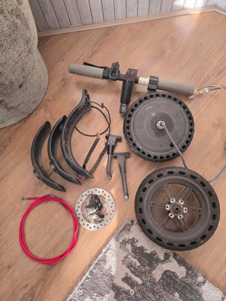 Onderdelen voor elektrische step (stuur, wielen, remmen), Ophalen of Verzenden, Gebruikt, Overige typen, Aluminium
