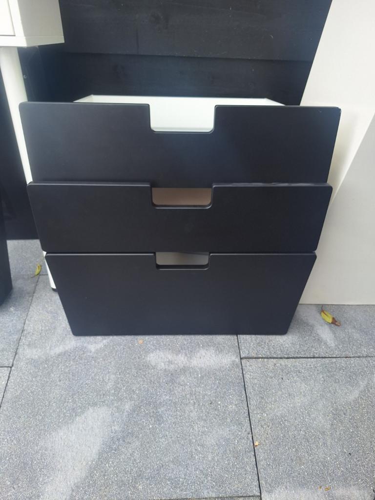Stuva lades mat zwart, Ophalen, 1 of 2 laden, 50 tot 100 cm, Zo goed als nieuw