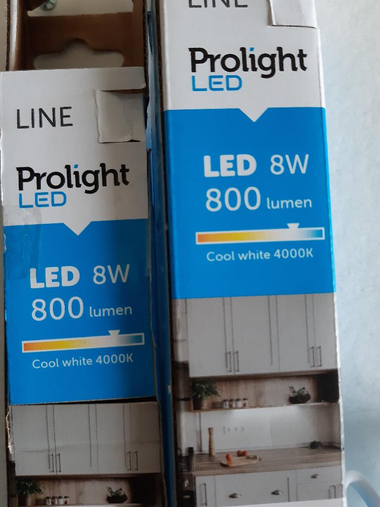 2 Philips Prolight Led 4000K elk 800 lumen lampen, Led-lamp, Minder dan 30 watt, Overige fittingen, Ophalen of Verzenden