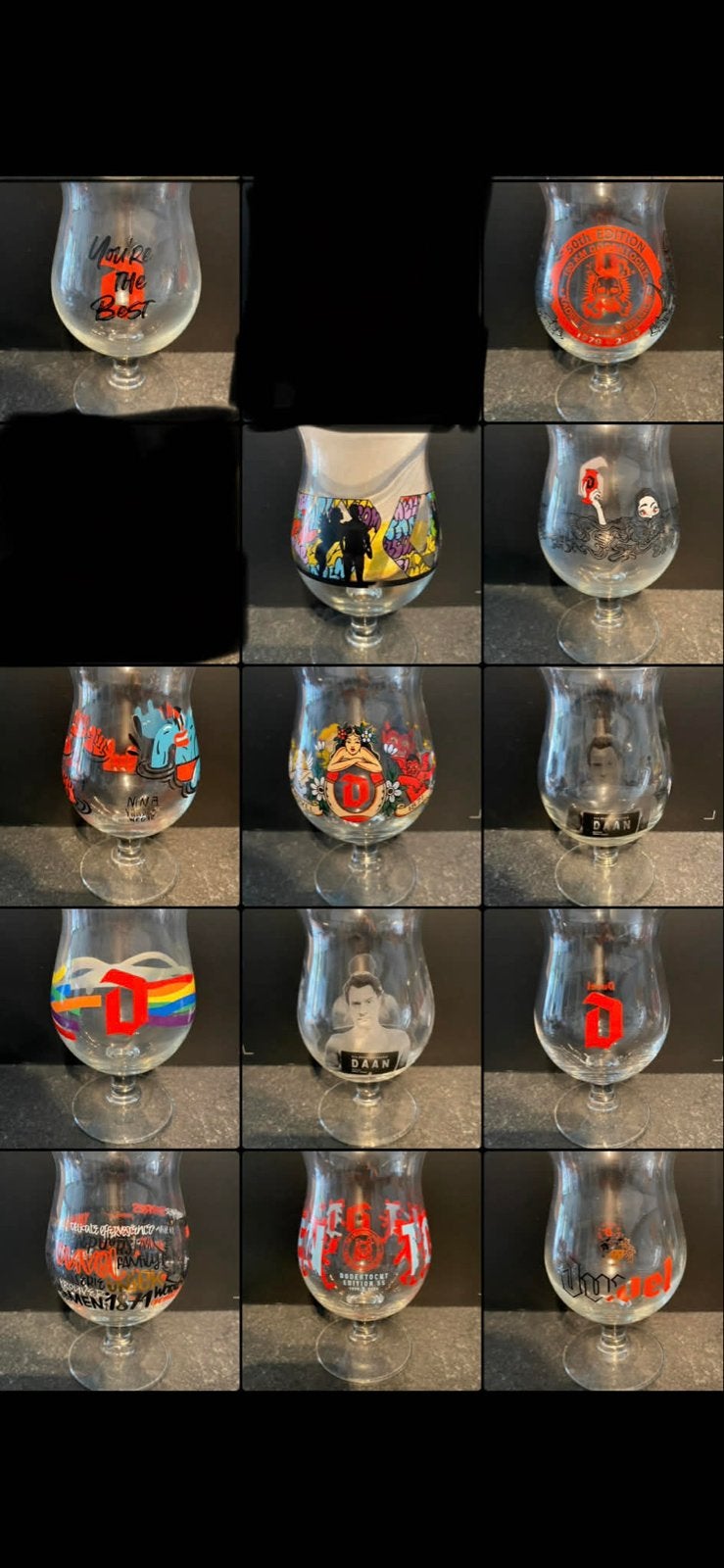 Diverse Duvel glazen - Verschillende edities en prijzen, Ophalen of Verzenden, Gebruikt