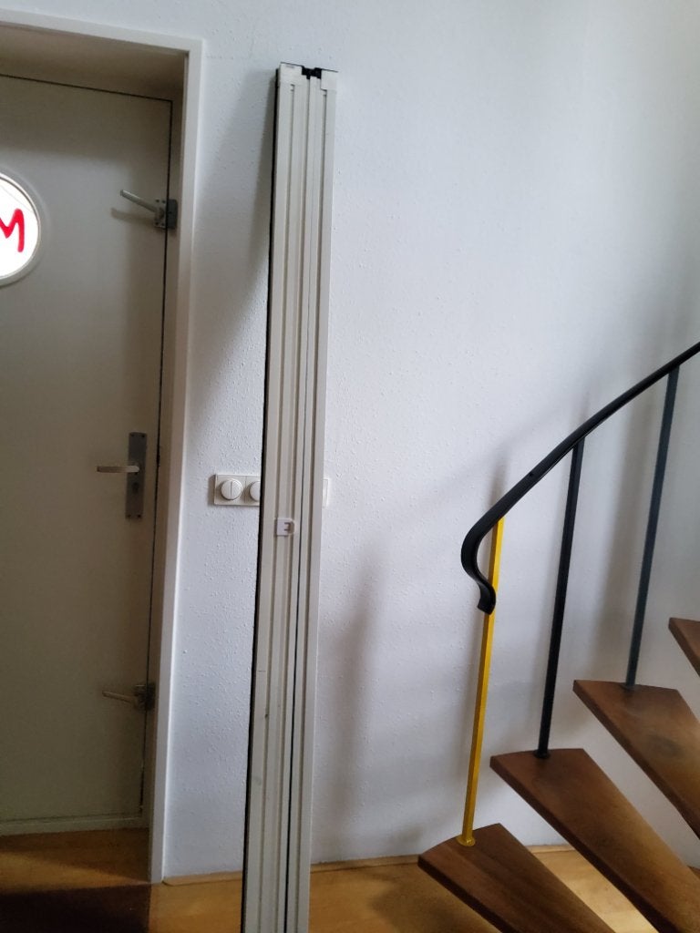 Hor plissee 214 Hoog en 180 cm breed., Ophalen, 120 cm of meer, Hordeur, Zo goed als nieuw