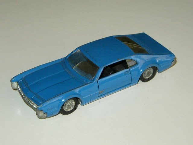 Politoys Oldsmobile Toronado No 567 Blauw made in Italy, Verzenden, Gebruikt, Auto, Overige merken