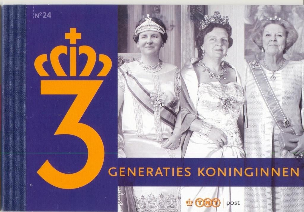 Prestigeboekje 24, drie generaties, gestempeld, Postzegels en Munten, Postzegels | Nederland, Ophalen of Verzenden, Gestempeld