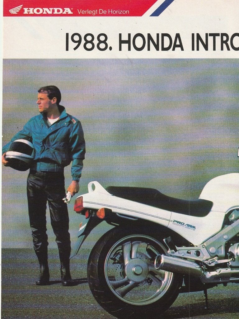 Retro reclame 1988 Honda NTV650 motor Revere, Verzamelen, Verzenden, Overige typen