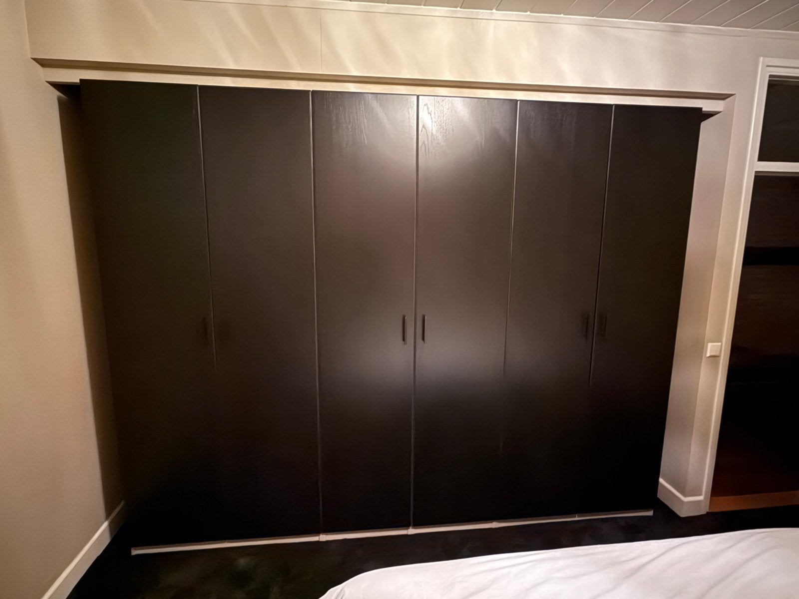 Ikea Pax Deur (6x) zwartbruin gebeitst eikenfineer 50x229cm, Ophalen, 200 cm of meer, Eikenhout, Nieuw