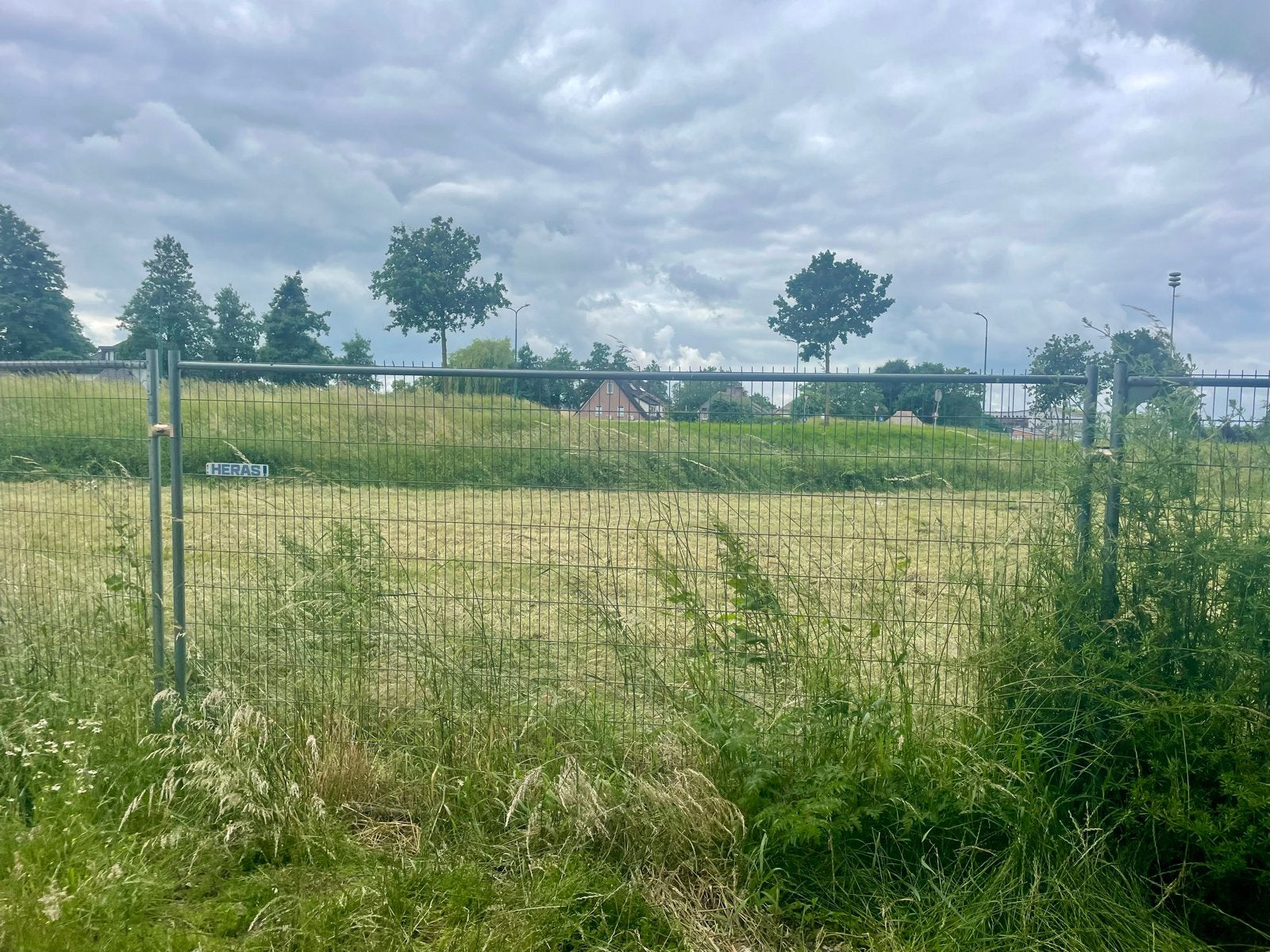 Heras Bouwhek - Tijdelijke Afzetting 27 stuks, Doe-het-zelf en Verbouw, Hang- en Sluitwerk, Gebruikt, Overige typen, IJzer, Ophalen