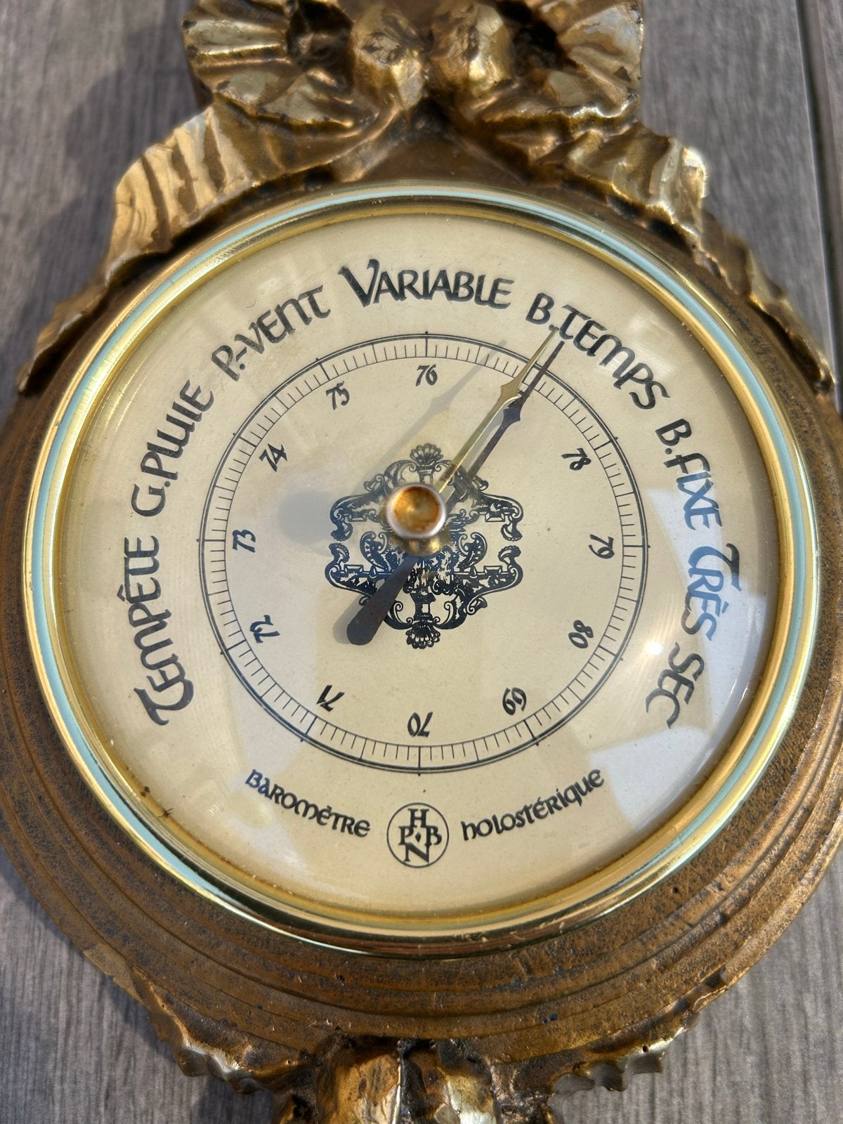 Antieke Barometer en Thermometer - Holostérique, Ophalen