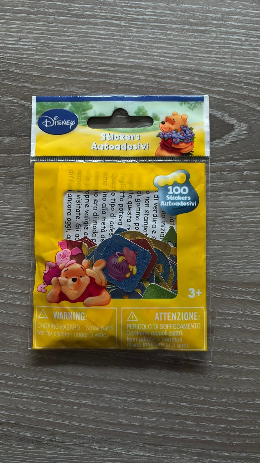 Winnie the Pooh 100 autoraam stickers (Nieuw), Ophalen of Verzenden, Winnie de Poeh of vrienden, Nieuw, Plaatje of Poster