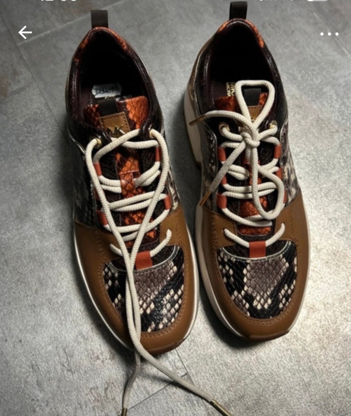 Michael Kors Dames Sneakers Bruin Leer Maat 36 Nieuw, Ophalen of Verzenden, Nieuw, Bruin, Sneakers of Gympen