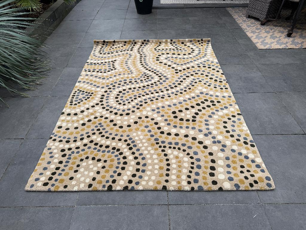 vloerkleed Harlequin Sunstone Celestial 100% wol 170 cm x 24, 150 tot 200 cm, Nieuw, Ophalen of Verzenden, Brink en Campman