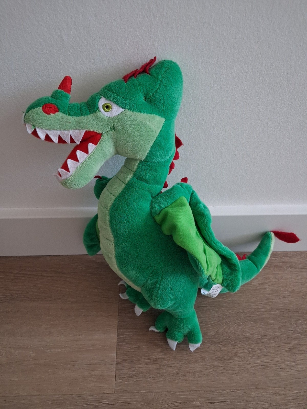 Knuffel draak Efteling 32 cm groen L1350, Ophalen of Verzenden, Zo goed als nieuw, Overige typen