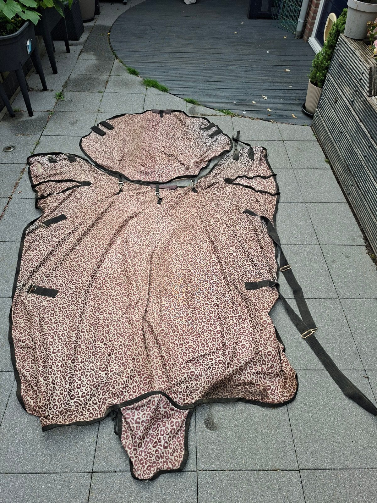 vliegendeken panterprint 215 cm, Ophalen of Verzenden, Gebruikt, Vliegendeken