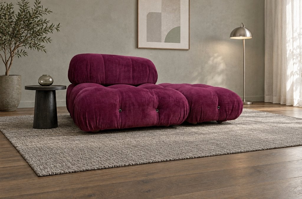 NIEUWSTAAT B&B Italia Camaleonda Paars | NP €10.000, Huis en Inrichting, Tweepersoons, 75 tot 100 cm, Rechte bank, B&B Italia