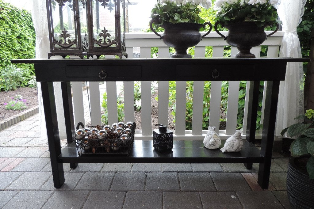 Nieuwe sidetable voor binnen en/of buiten, Tuin en Terras, Ophalen, Nieuw, Rechthoekig, Hout