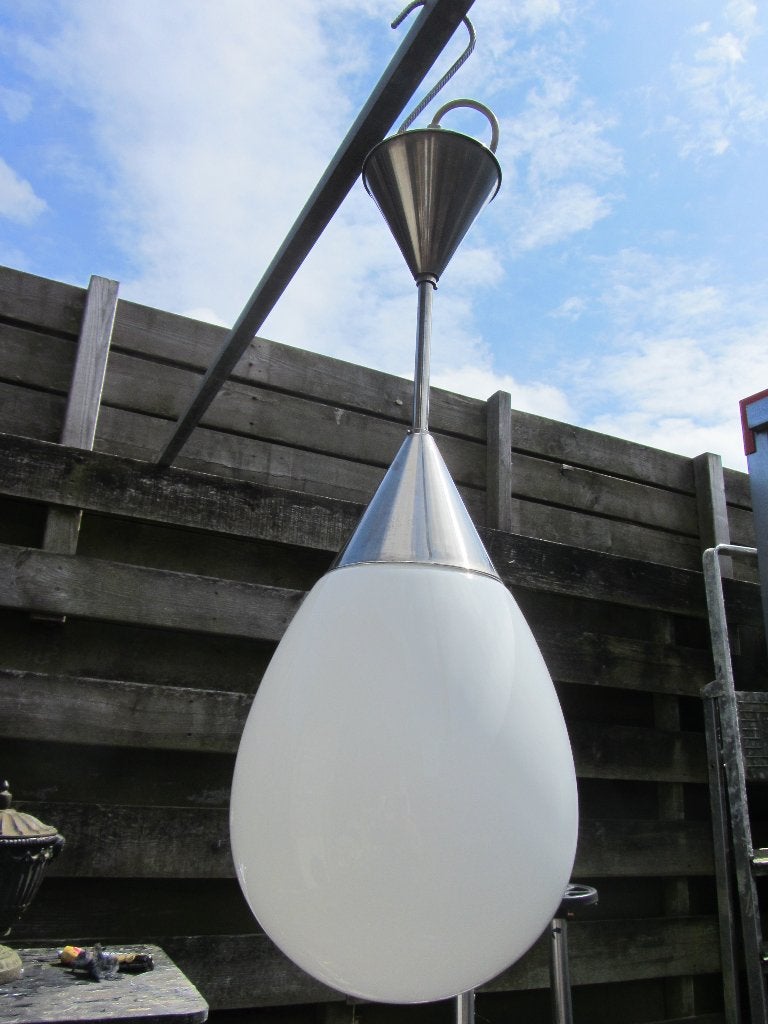 PRACHTIGE GROTE GISPEN DRUPPEL LAMP, Huis en Inrichting, Ophalen, Wit, Gebruikt