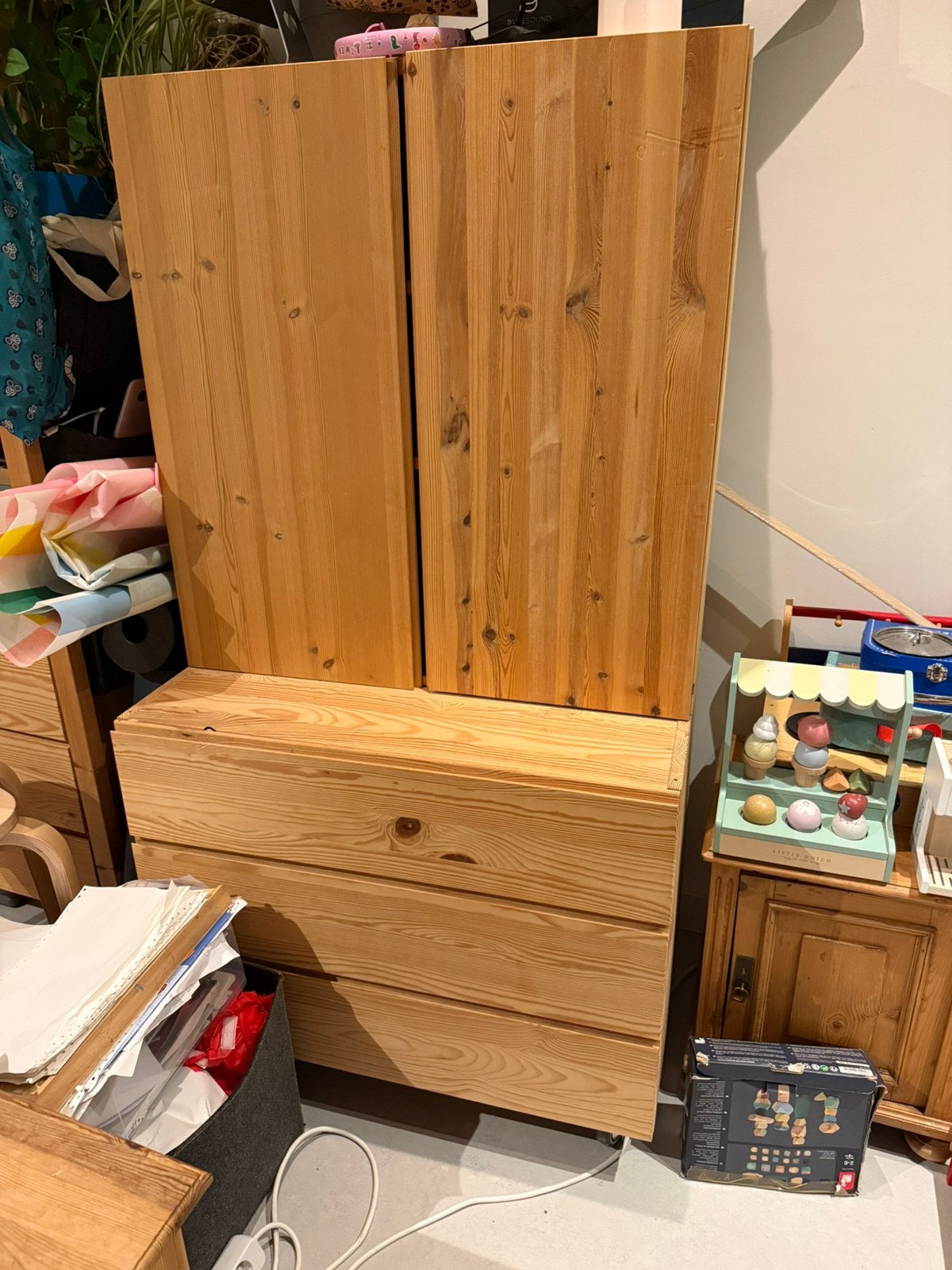 TV kast IVAR, Ophalen, Gebruikt, 50 tot 100 cm, 150 tot 200 cm