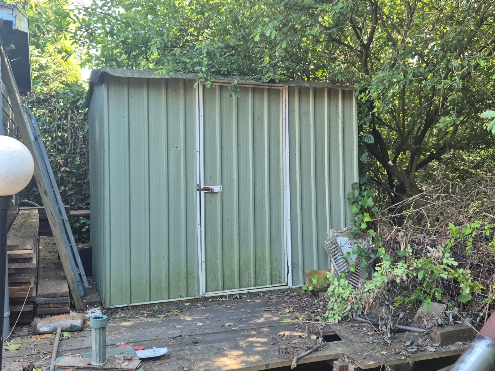 Aluminium Schuurtje - Ideaal voor Tuinopslag, Tuin en Terras, Ophalen, Gebruikt, Metaal, Overige typen