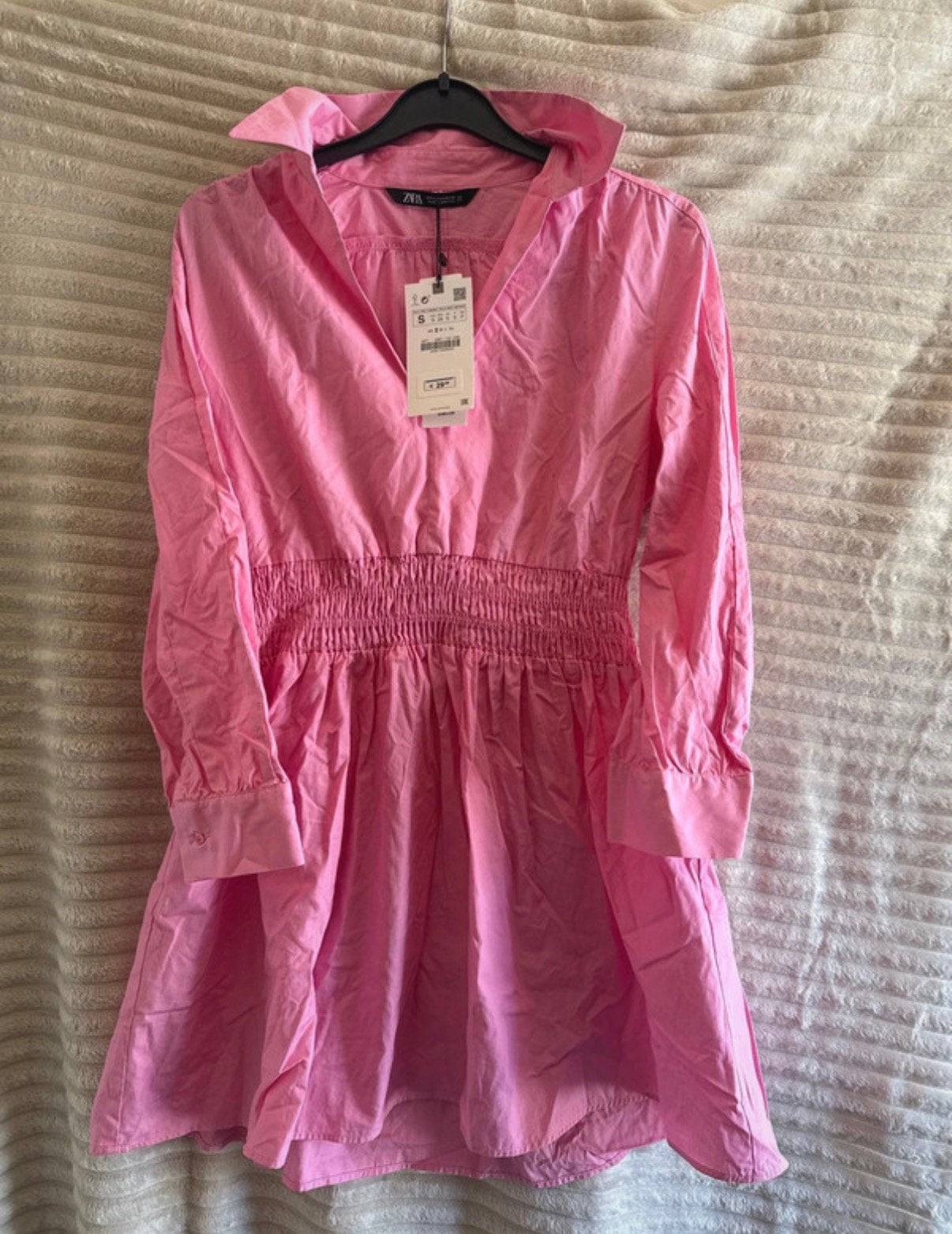 Zara jurk, Kleding | Dames, Jurken, Nieuw, Maat 36 (S), Roze, Boven de knie, Ophalen of Verzenden
