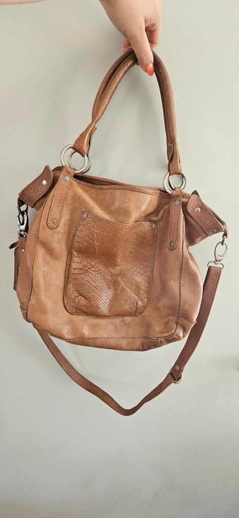 Cowboysbag Handtas met schouderband en uniek voorvak, Ophalen of Verzenden, Handtas