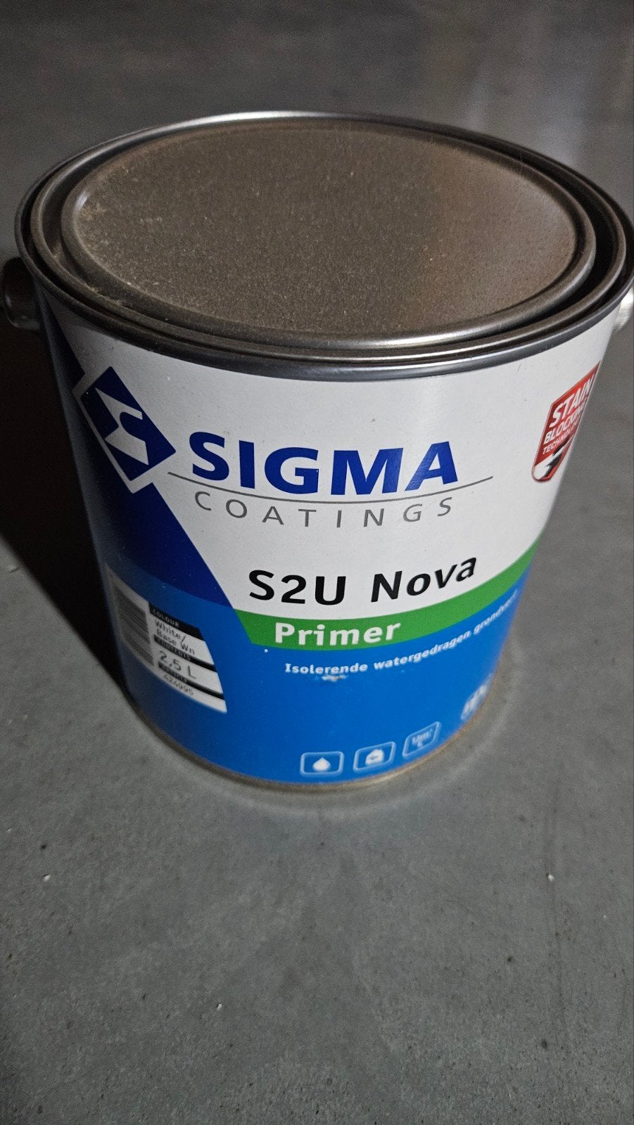 sigma s2u nova primer wit 2,5l, Wit, Nieuw, Ophalen of Verzenden, Verf