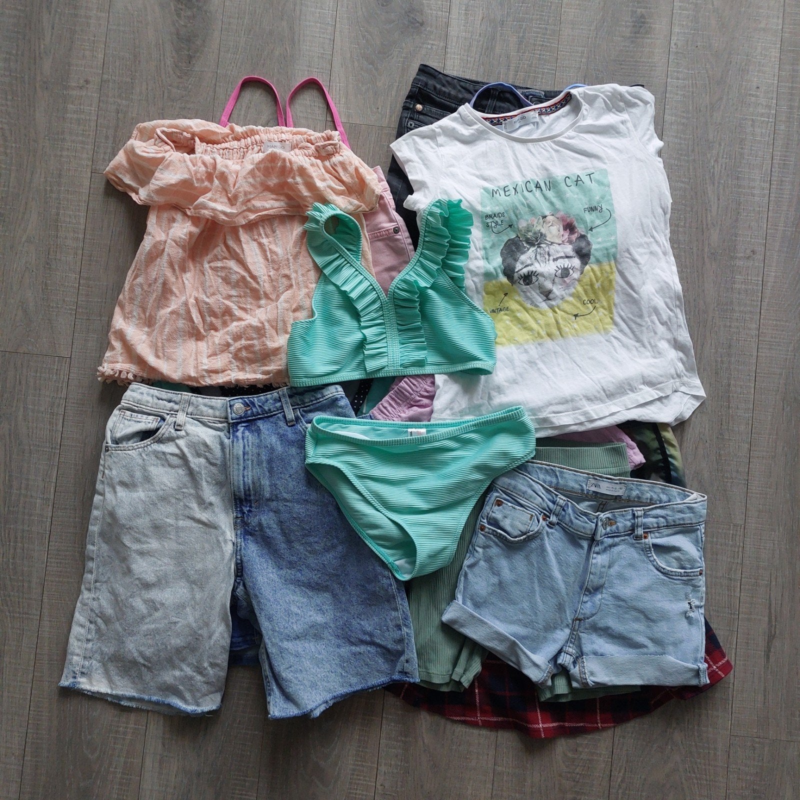 H&M Zara Mango Garcia 7FAM Nike Jordan kledingpakket 152, Kinderen en Baby's, Ophalen of Verzenden, Gebruikt, H&M, Meisje
