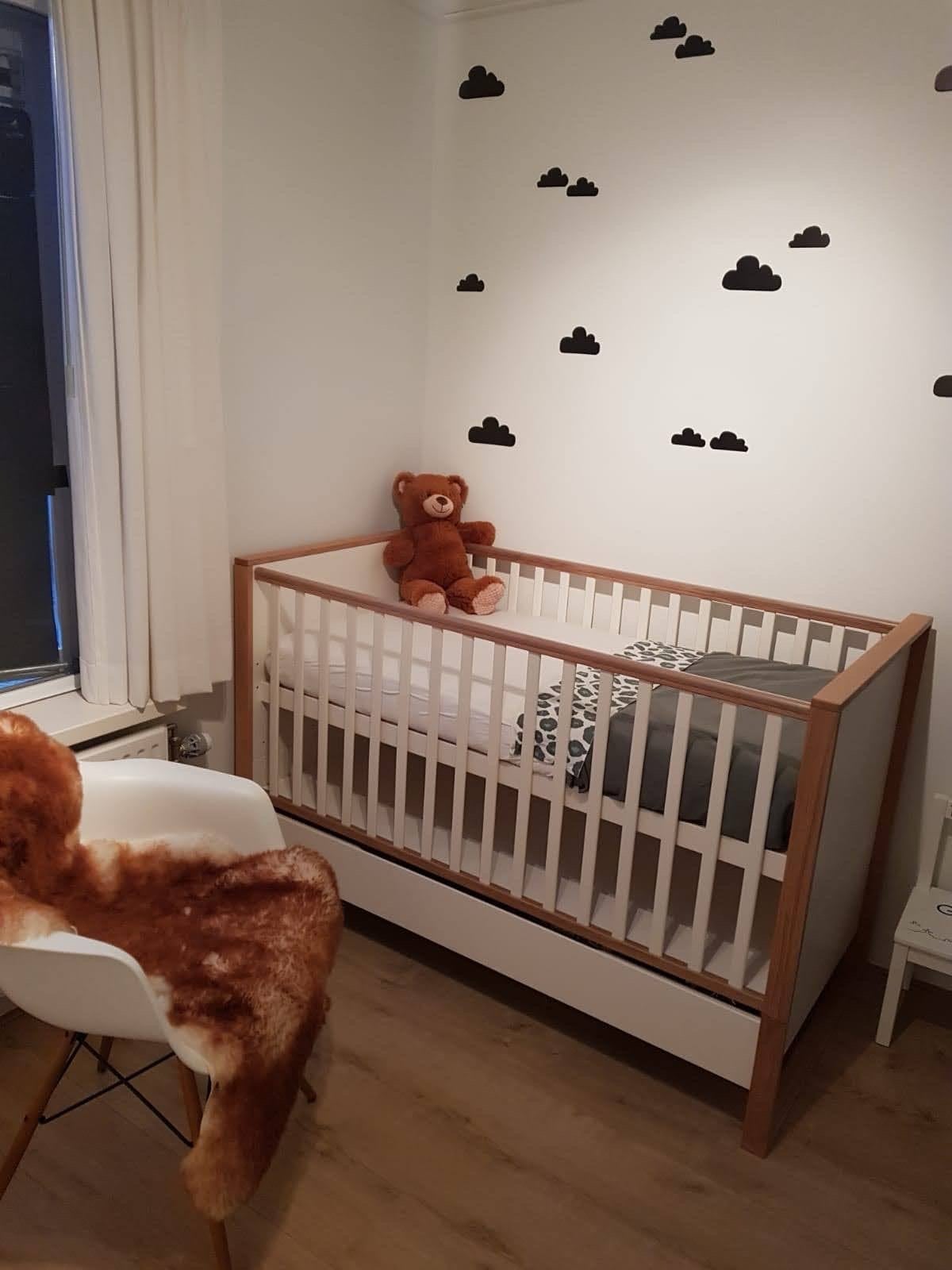 Petit Amélie meegroei ledikant 70x140 met lade en toebehoren, Ophalen, Gebruikt, Ledikant