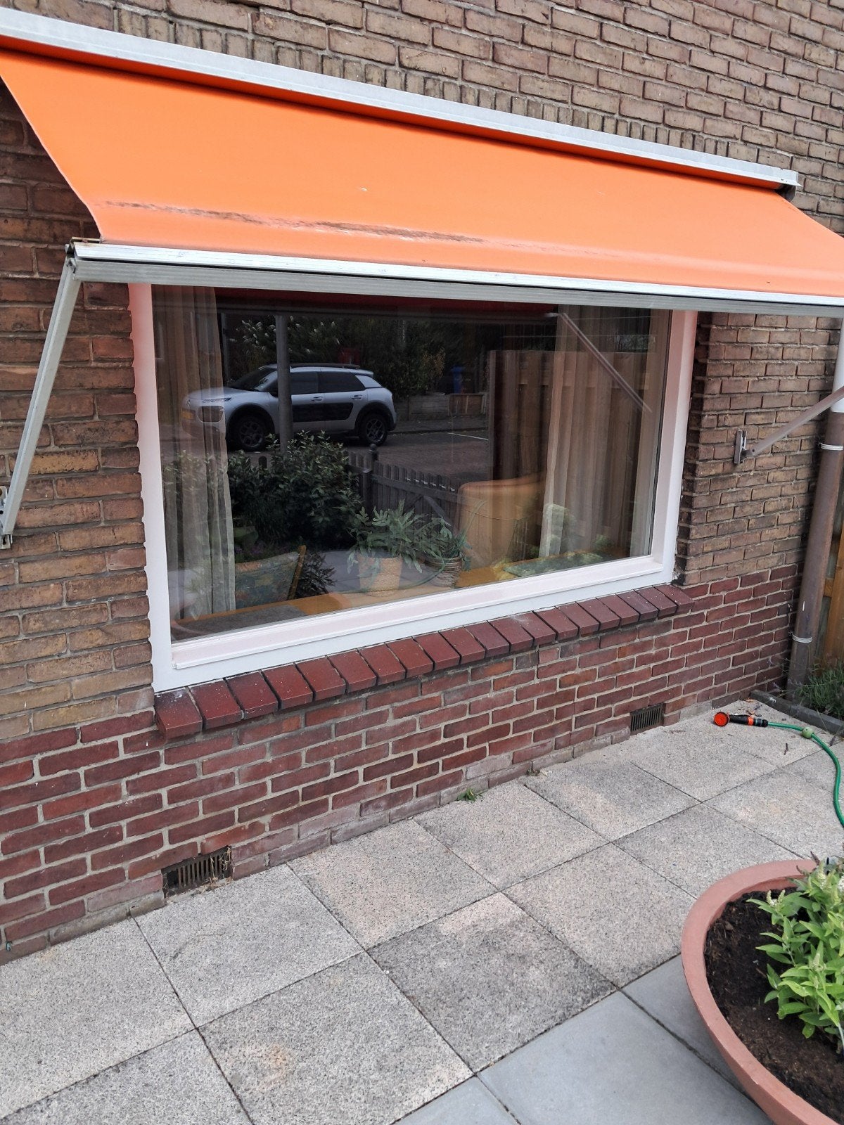 te koop Gevraagd zonnescherm, 150 tot 300 cm, Ophalen, Gebruikt, Knikarmscherm