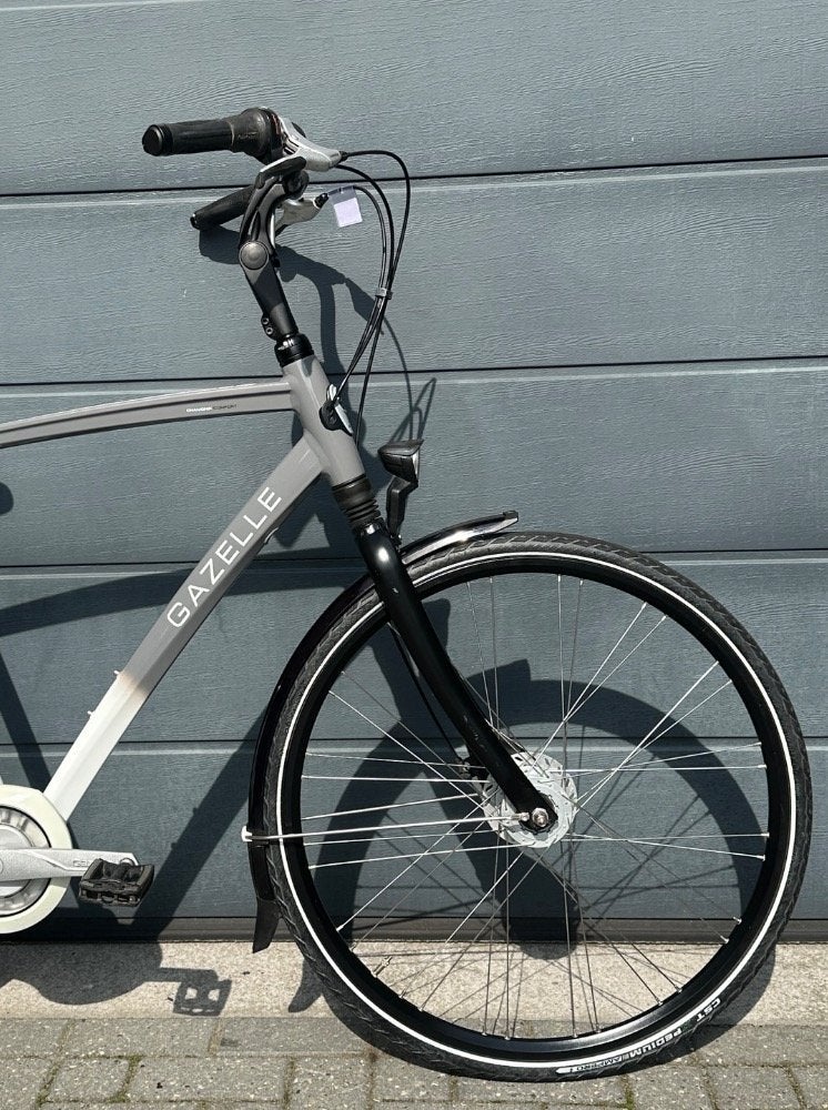 Gazelle Charmonix Comfort Heren Wit/Grijs 61cm, Ophalen, Gebruikt, -, -