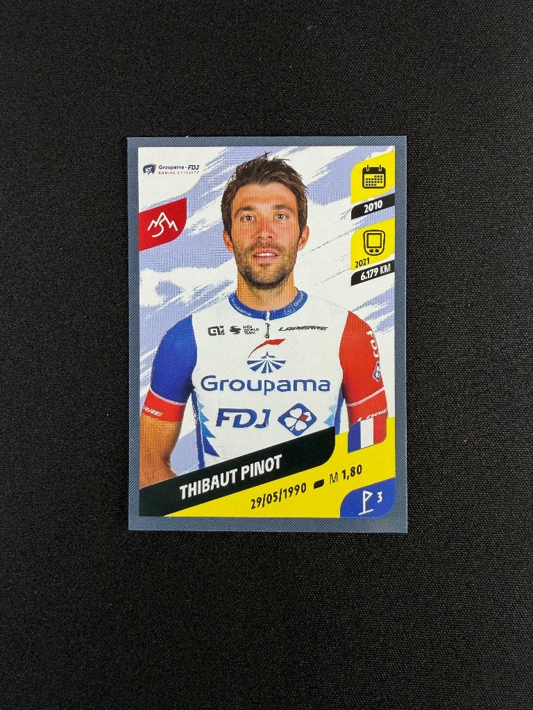 Thibaut Pinot Panini Tour de France 2022 Sticker Groupama, Verzenden, Zo goed als nieuw, Overige sporten, Poster, Plaatje of Sticker