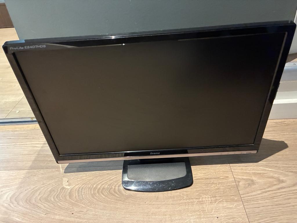 Iiyama Prolite E2407HDS-1, 24" scherm, i.z.g.s., HDMI, Hoofdtelefoonaansluiting, IIYAMA      ., Full HD