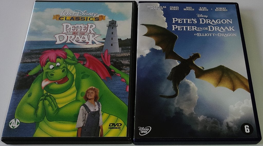 Dvd *** PETER EN DE DRAAK *** 2 stuks Walt Disney, Zo goed als nieuw, Vanaf 6 jaar, Familie, Film
