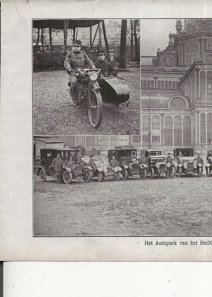 Amsterdam Autopark Stelling-Hoofdkwartier met 3-wielers, Verzamelen, Ophalen of Verzenden, Voor 1920, Ongelopen, Noord-Holland