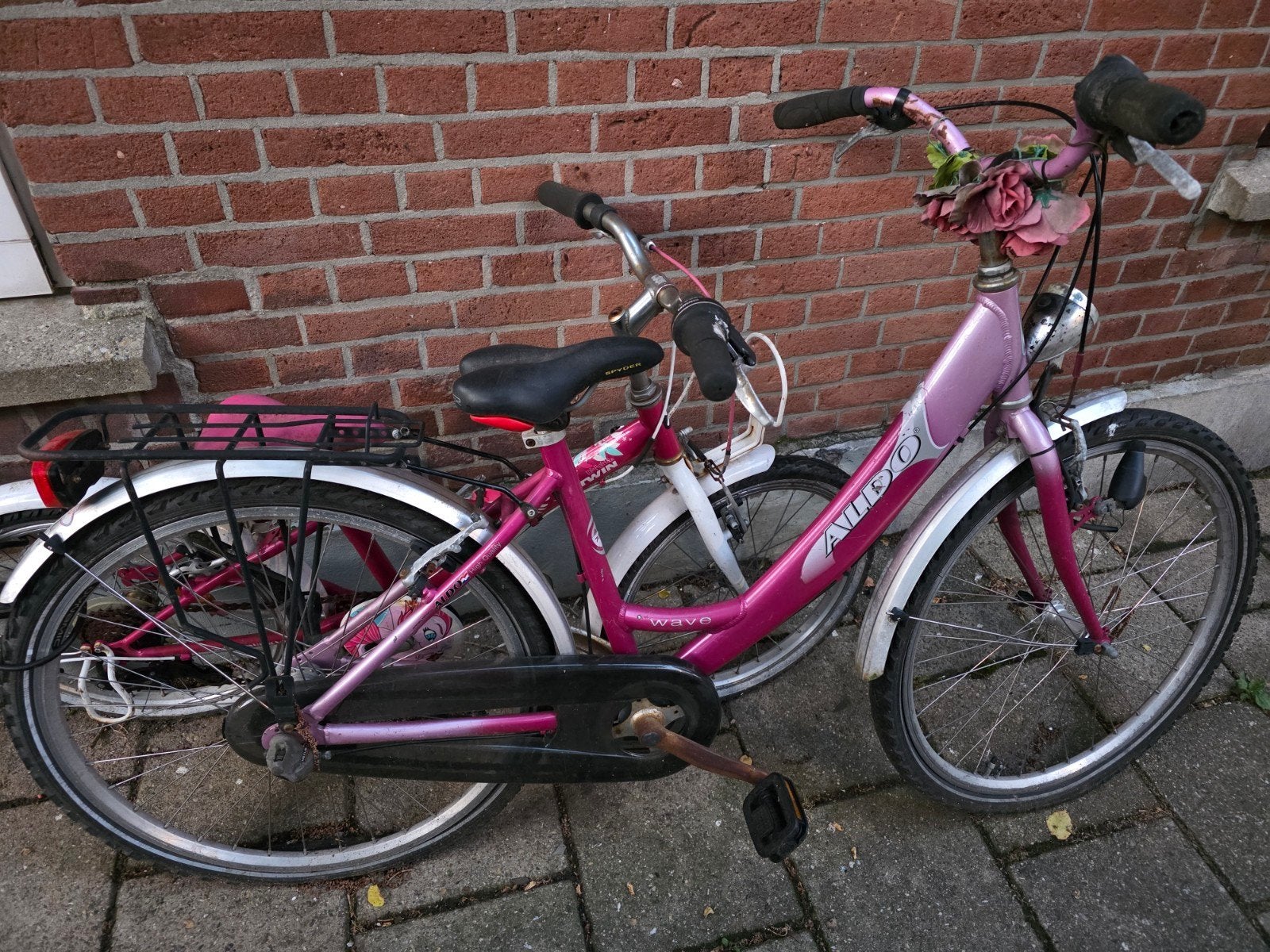 ALDO  roze meisjes fiets 26 inch., Gebruikt, Versnellingen, Aldo, Ophalen