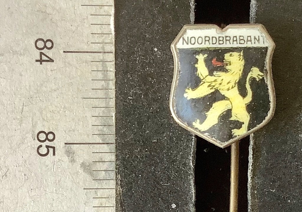 speld, Noord Brabant, Provinciewapen (RB, Verzamelen, Speldjes, Pins en Buttons, Ophalen of Verzenden, Gebruikt, Stad of Land