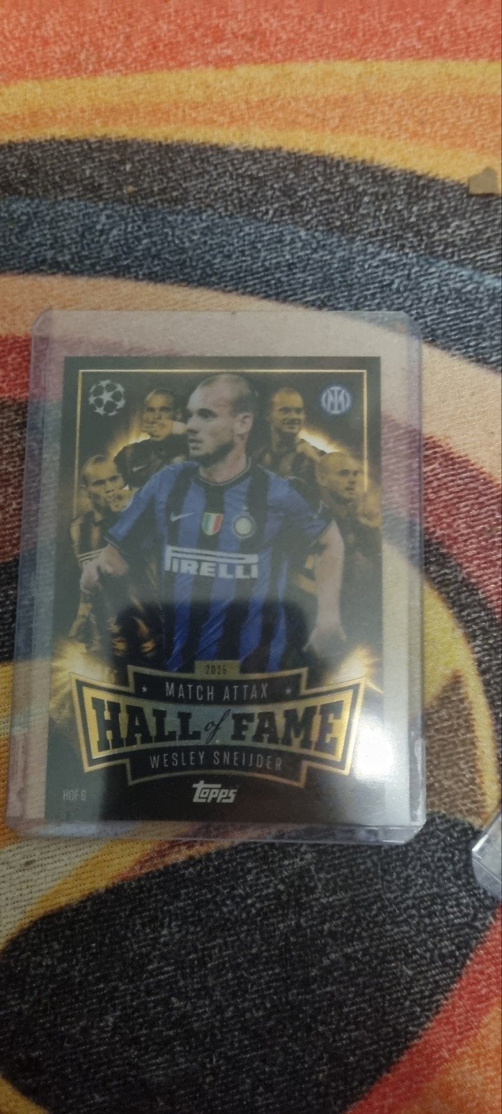 Wesley Sneijder Match Attax Hall of Fame kaart, Ophalen, Zo goed als nieuw, Buitenlandse clubs, Spelerskaart