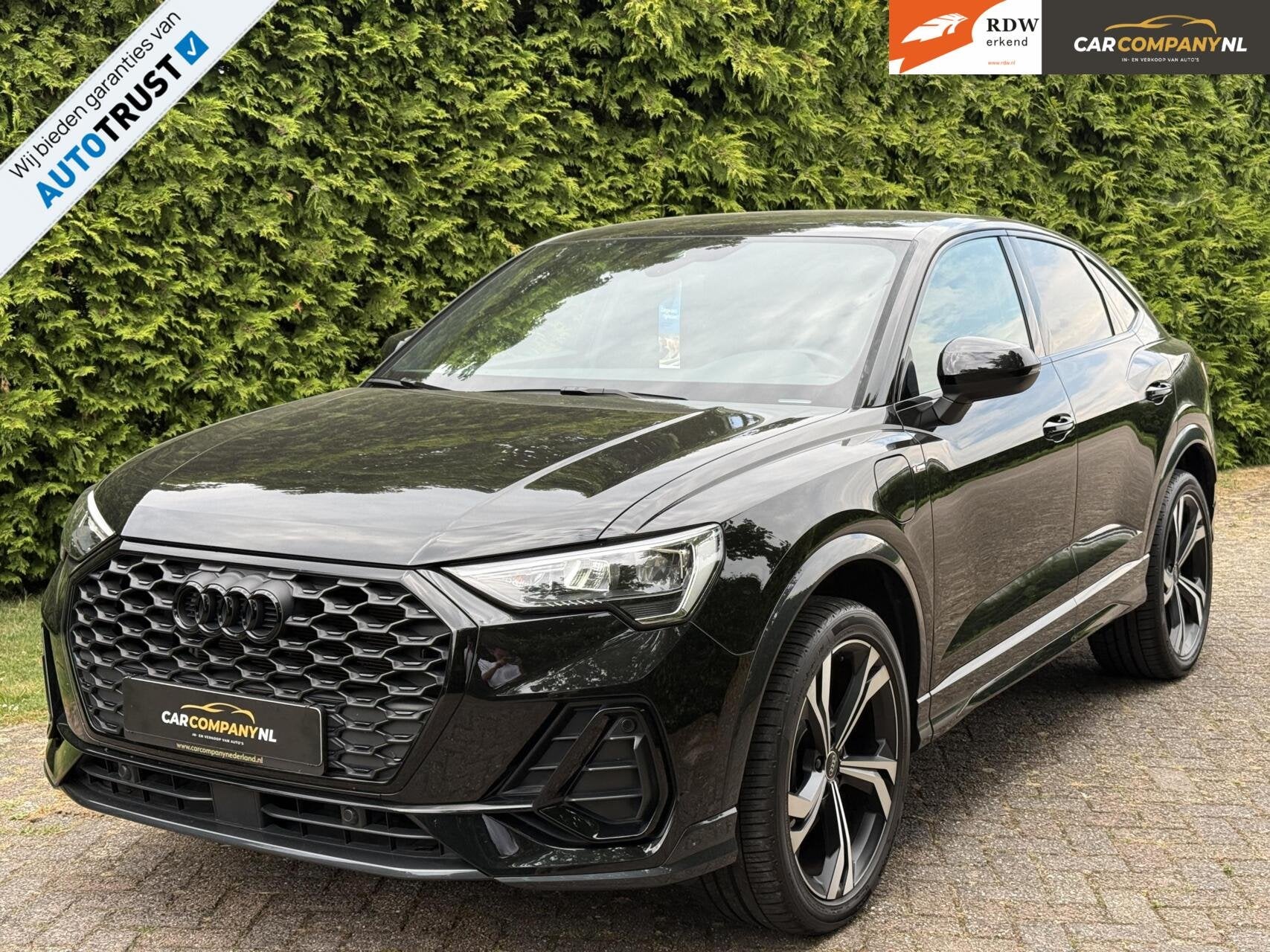 Audi Q3 Sportback|SLINE/Black edit.|SONOS|SFEER|Modelj. 2023, Auto's, Gebruikt, Zwart, Met garantie (alle), 245 pk