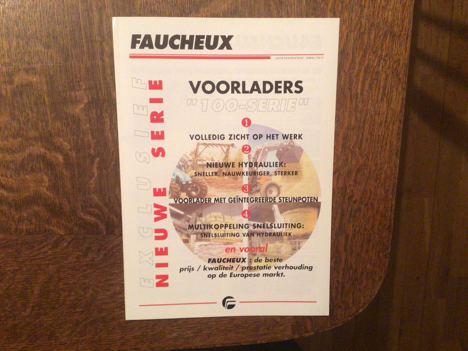 Faucheux Voorladers "100-Serie" Folder - Origineel, Ophalen of Verzenden, Zo goed als nieuw, Folder