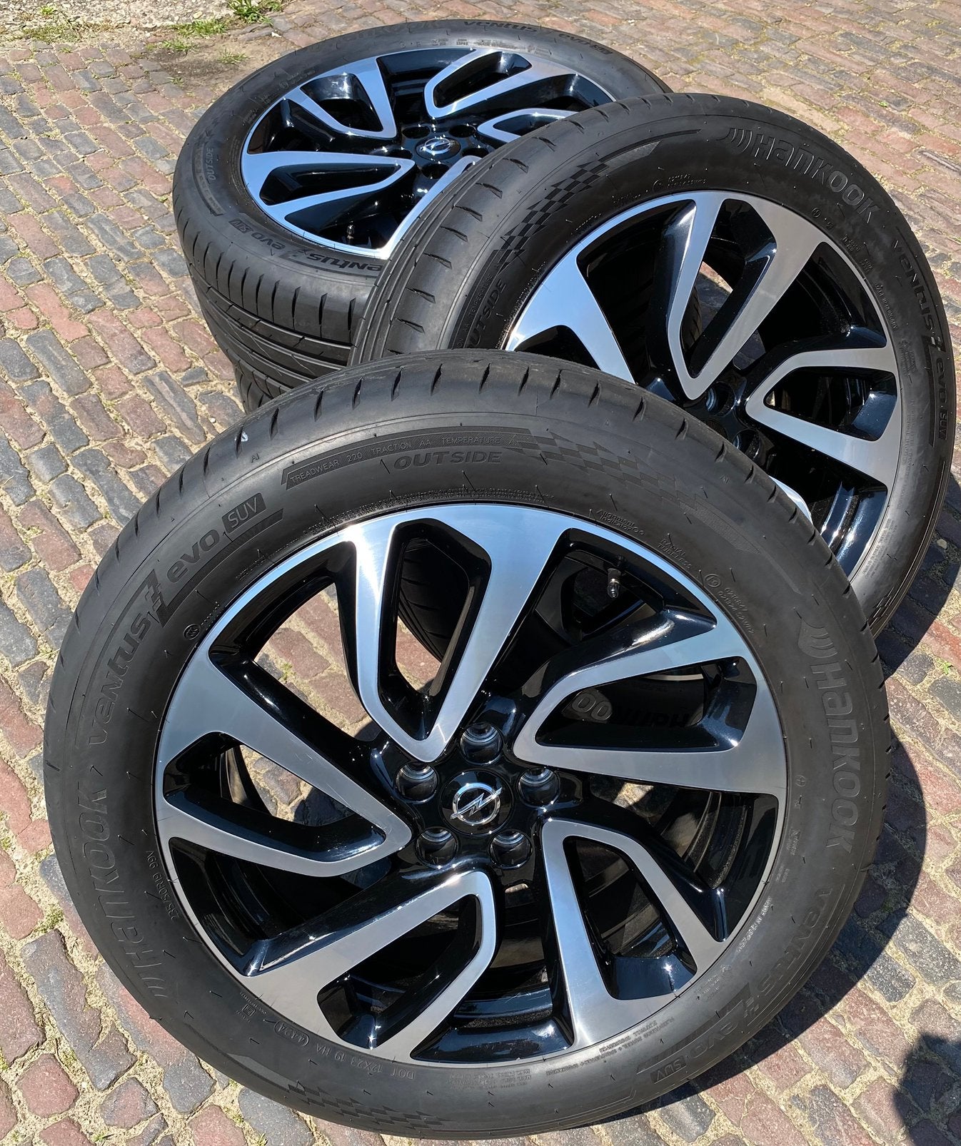 Opel Grandland X hybride bicolor velgen + 235/50 R19 banden, 19 inch, Banden en Velgen, Nieuw, Ophalen of Verzenden